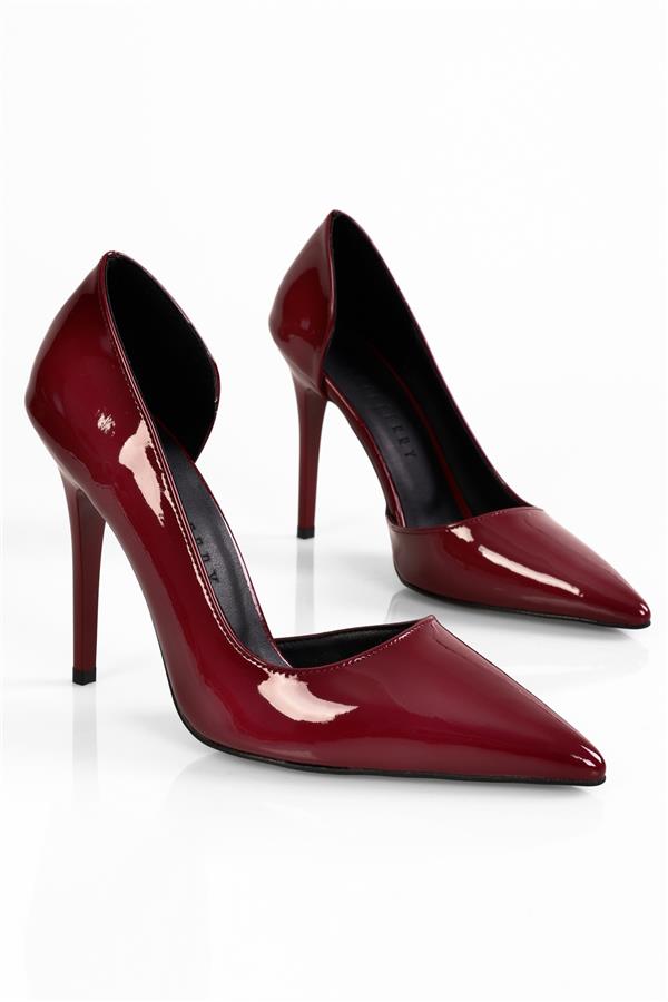 Kadın Massy Bordo Rugan Stiletto