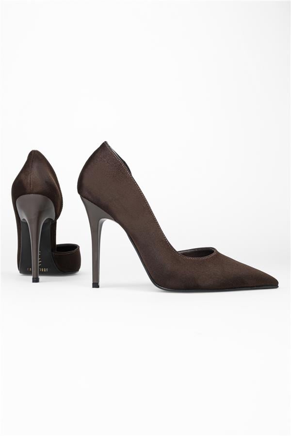 Kadın Massy Kahve Süet Stiletto