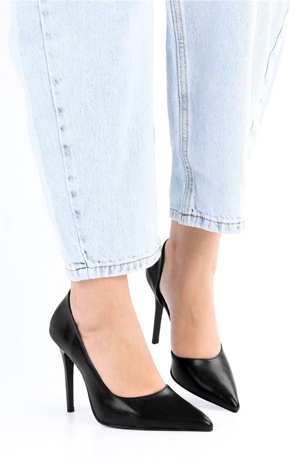 Kadın Massy Siyah Parlak Stiletto