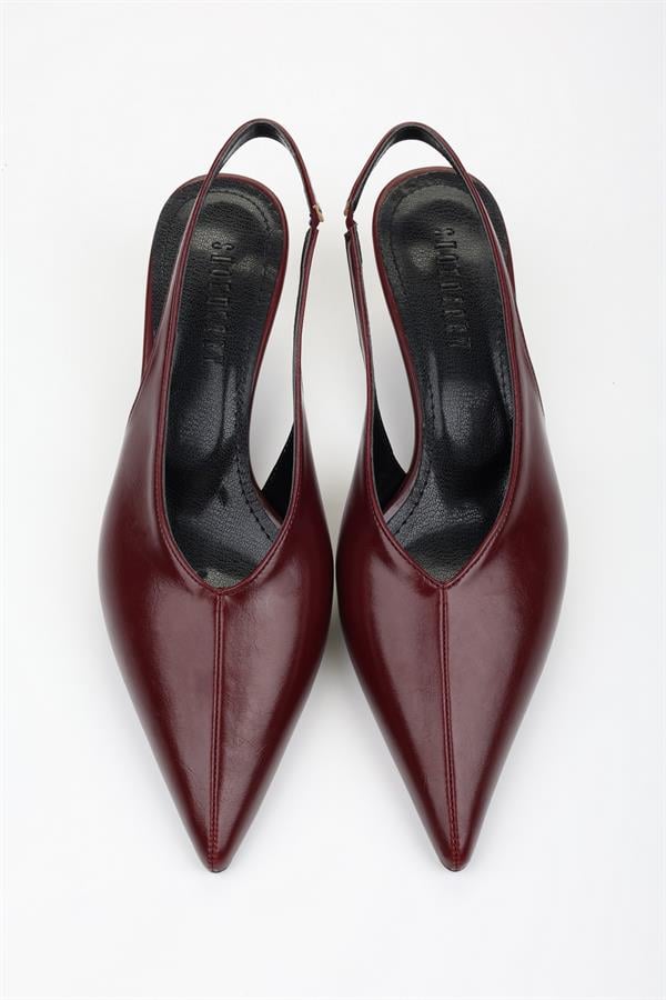 Kadın Mia Bordo Parlak Stiletto