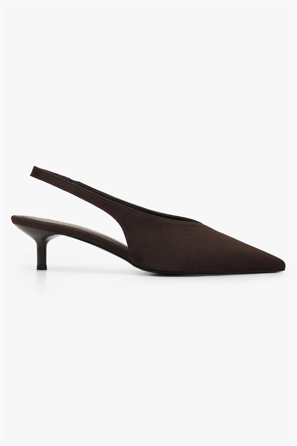 Kadın Mia Kahve Süet Stiletto