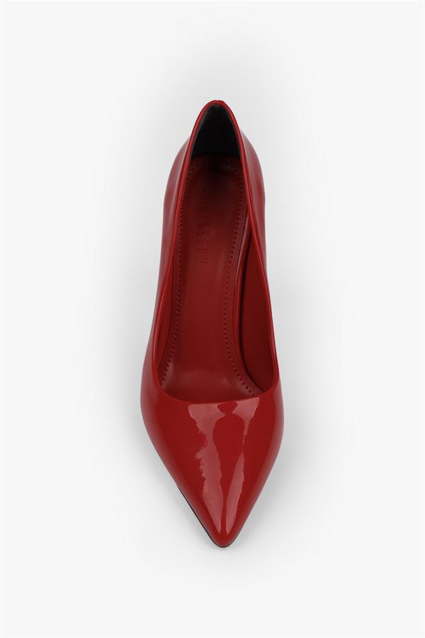 Kadın Nakou Kırmızı Rugan Stiletto