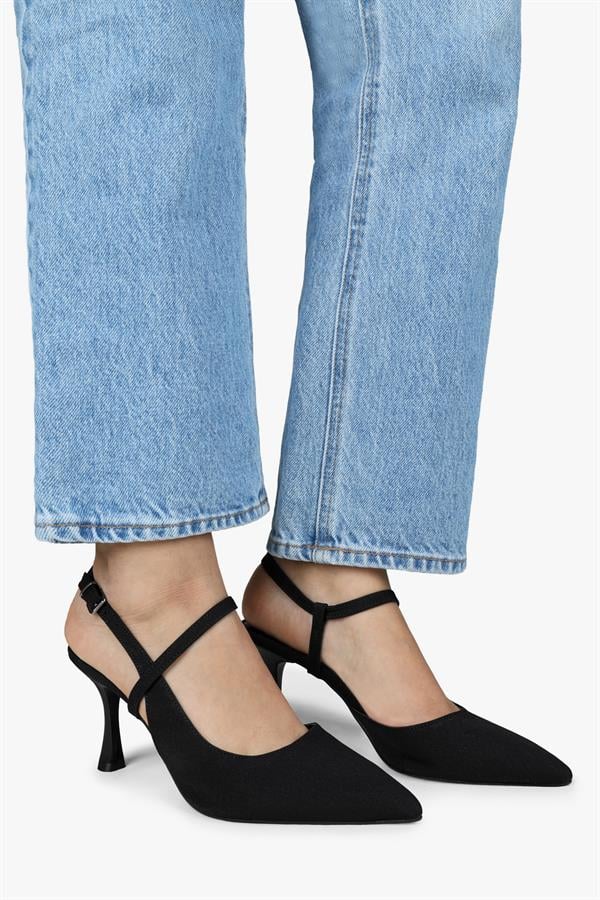 Kadın Nella Siyah Saten Stiletto