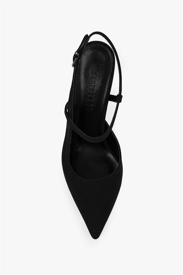 Kadın Nella Siyah Saten Stiletto