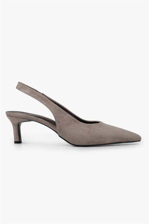 Kadın Peta Vizon Süet Stiletto