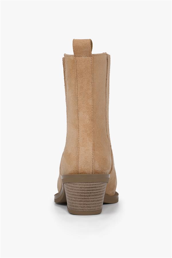 Kadın Stormi Camel Süet Kovboy Bot