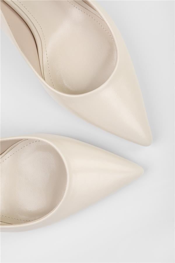 Kadın Vague Ekru Cilt Stiletto