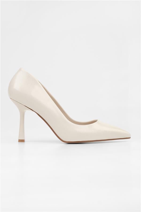 Kadın Vague Ekru Cilt Stiletto