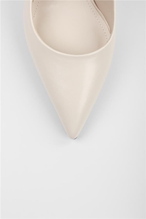 Kadın Vague Ekru Cilt Stiletto