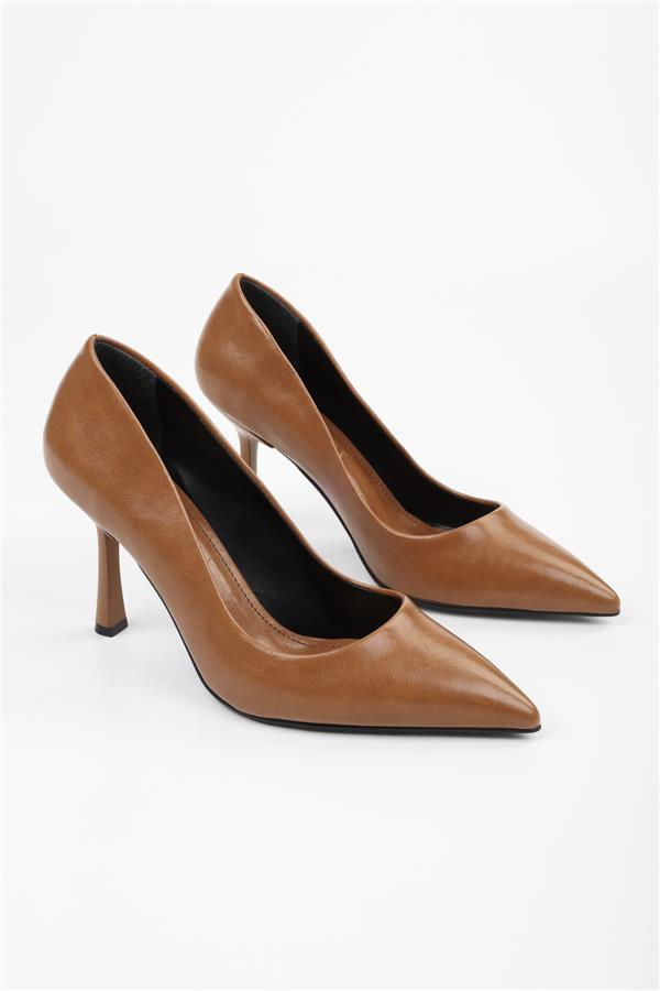 Kadın Vague Karamel Cilt Stiletto