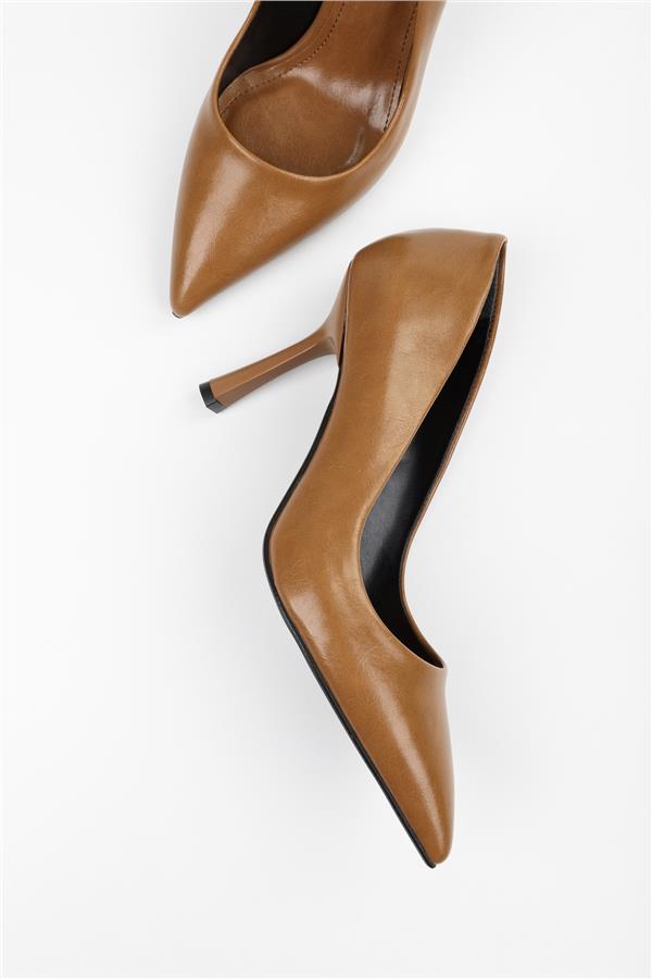 Kadın Vague Karamel Cilt Stiletto