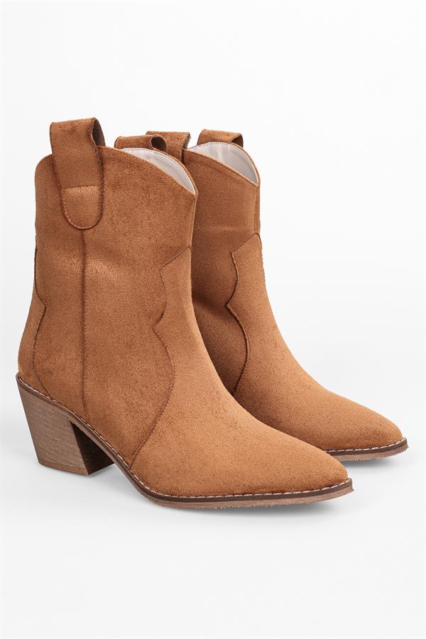 Kadın Vega Taba Süet Kovboy Bot