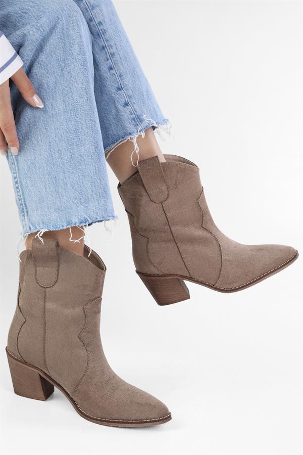 Kadın Vega Vizon Süet Kovboy Bot