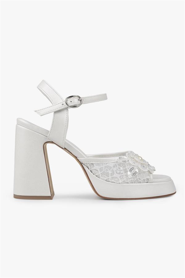 Kadın Velia Sedef Cilt Platform Topuklu Ayakkabı