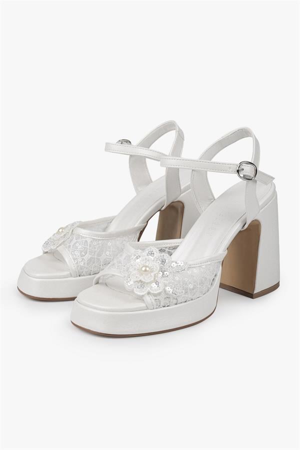 Kadın Velia Sedef Cilt Platform Topuklu Ayakkabı