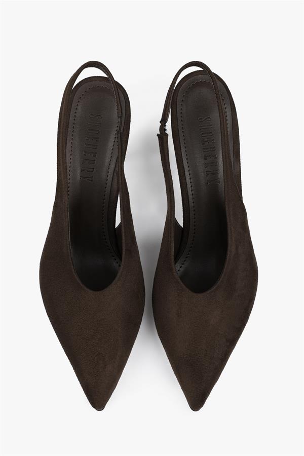 Kadın Vetra Kahve Süet Stiletto