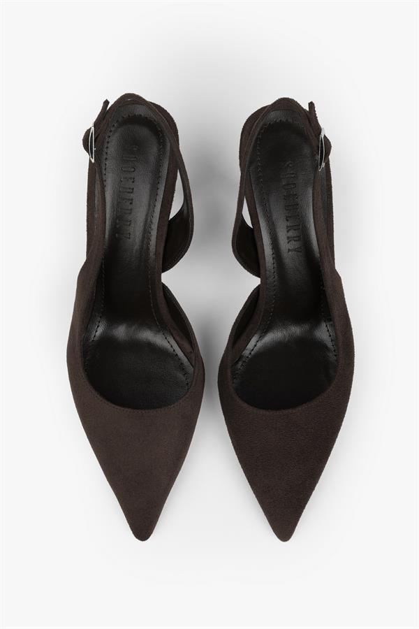 Kadın Zenvia Kahve Süet Stiletto