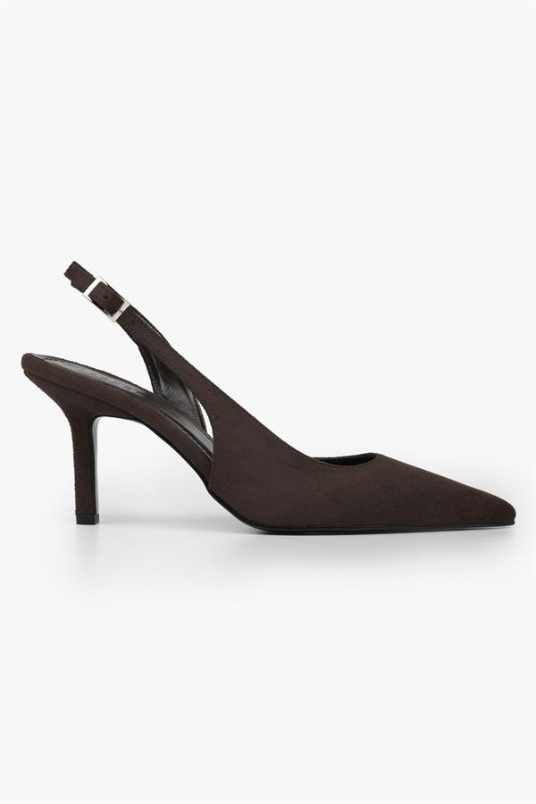 Kadın Zenvia Kahve Süet Stiletto