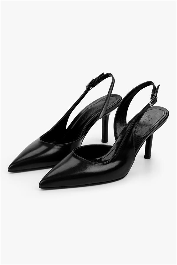 Kadın Zenvia Siyah Cilt Stiletto
