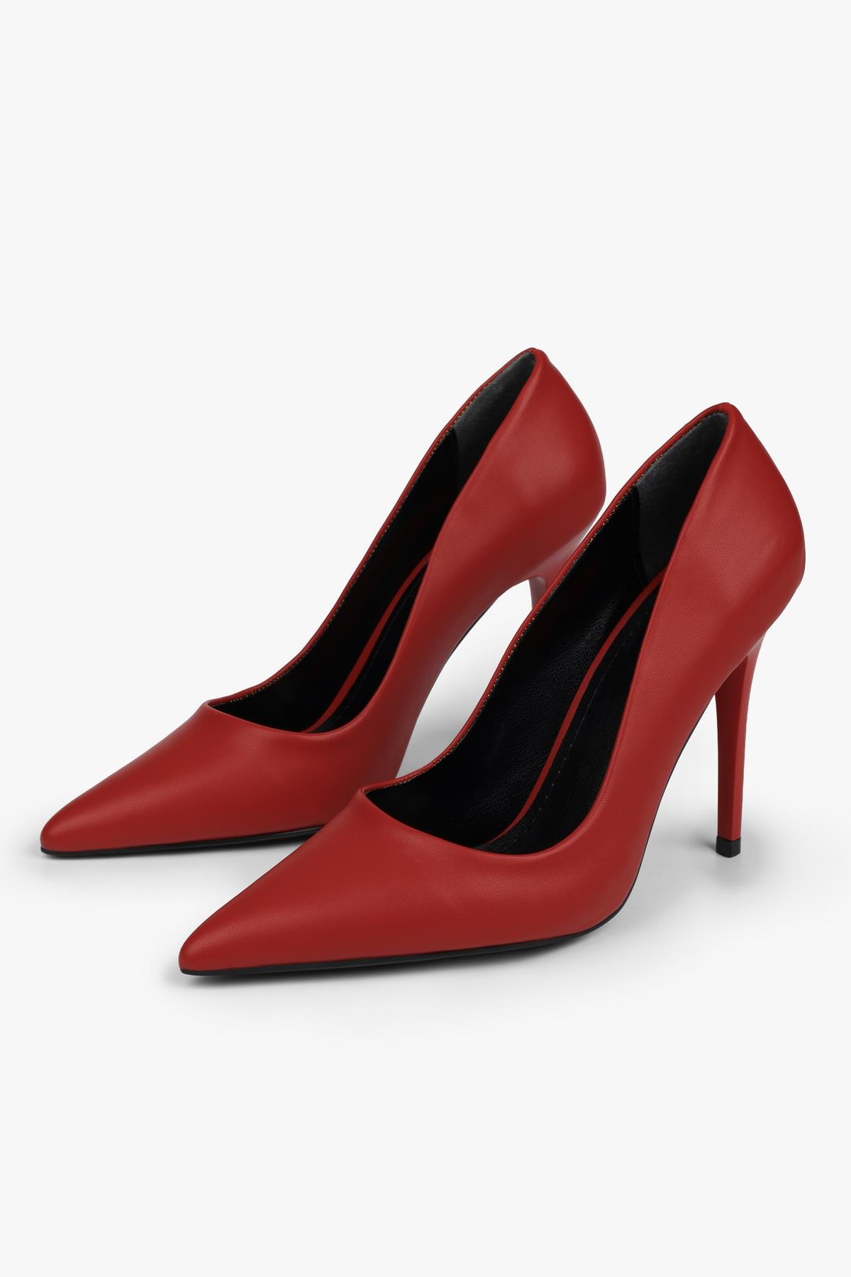Kadın Deyna Kırmızı Cilt Stiletto · 3