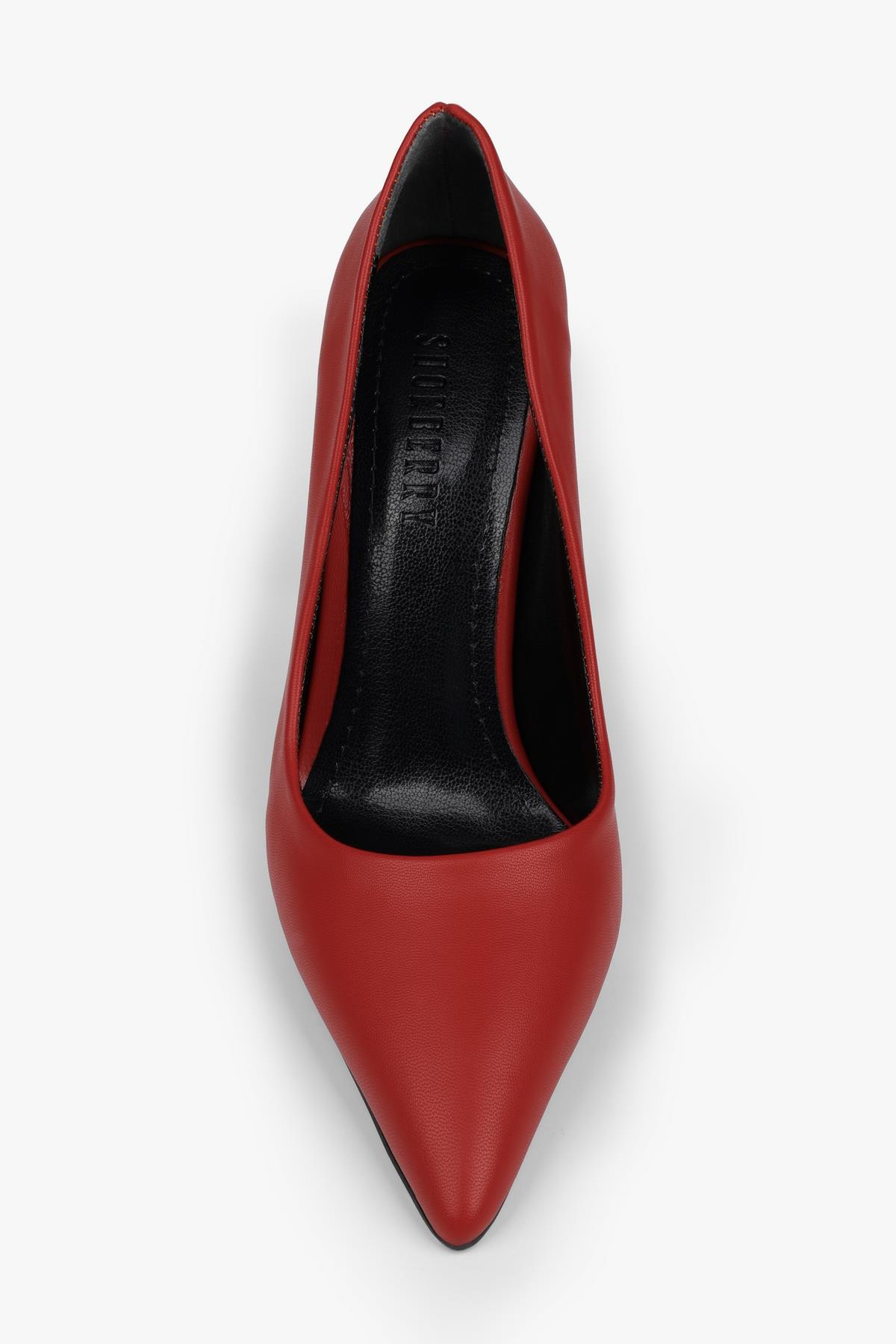 Kadın Deyna Kırmızı Cilt Stiletto · 4