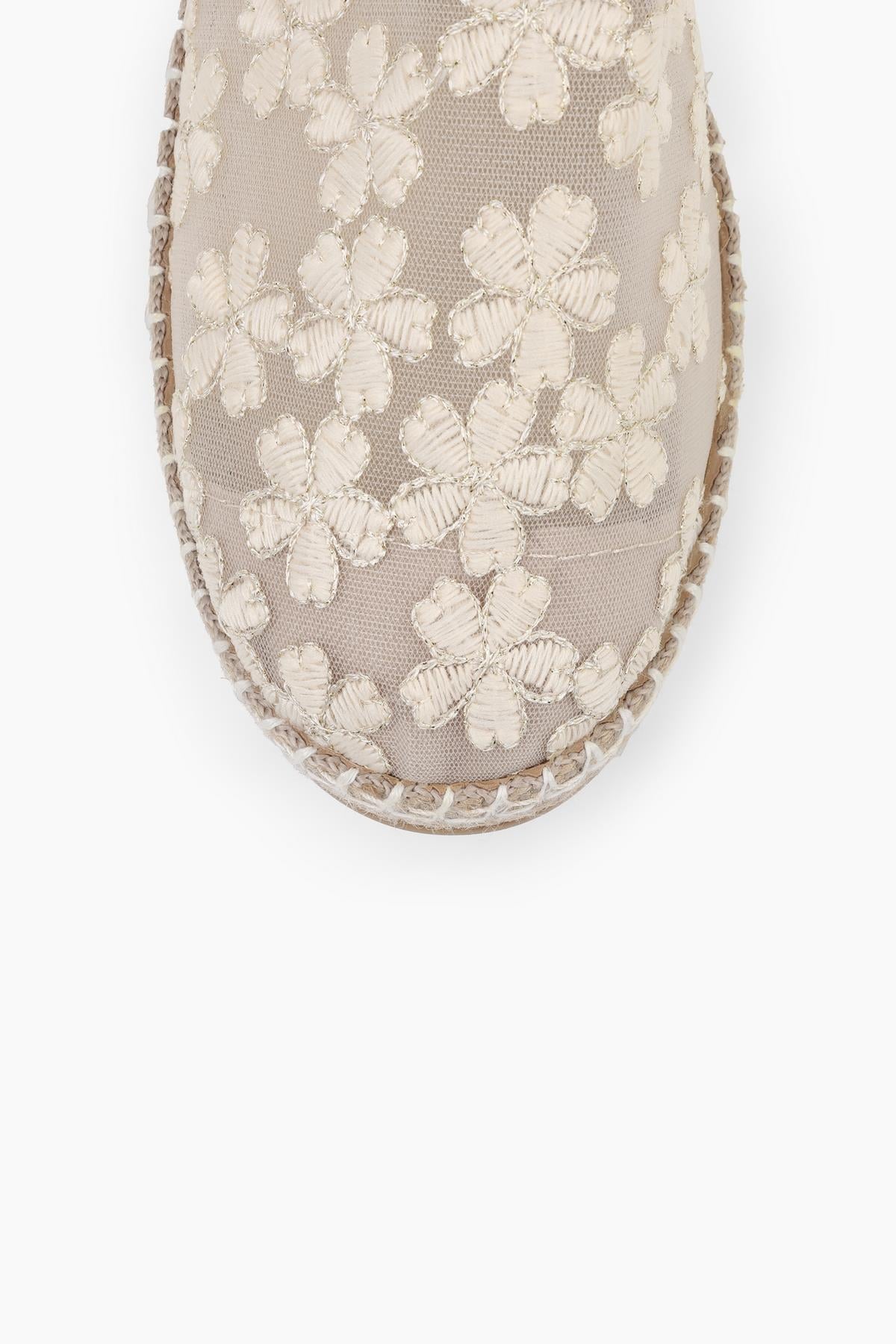 Kadın Flowen Bej Çiçek Desenli Espadril · 4
