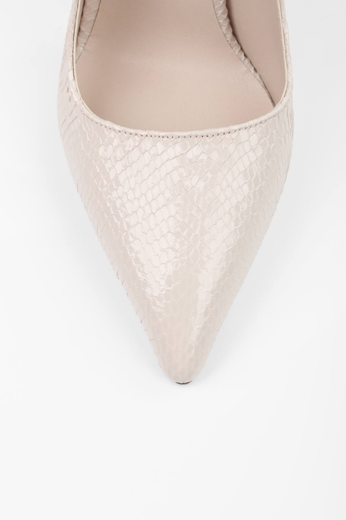 Kadın Hazel Bej Yılan Desenli Stiletto · 3