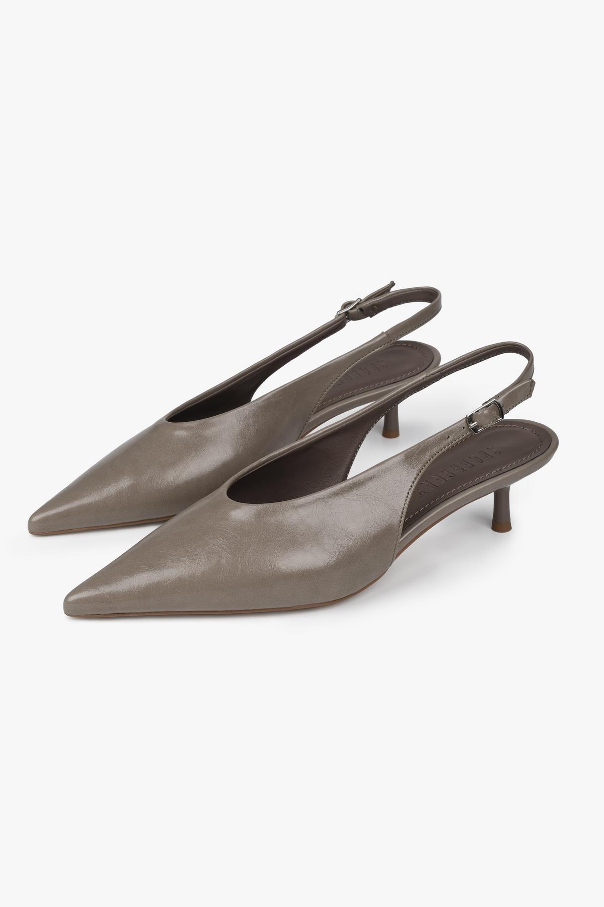 Kadın Luna Vizon Cilt Stiletto