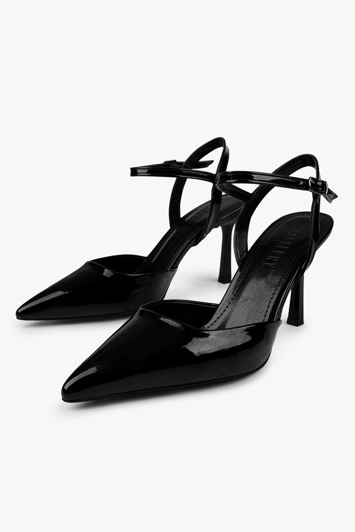 Kadın Lura Siyah Rugan Stiletto