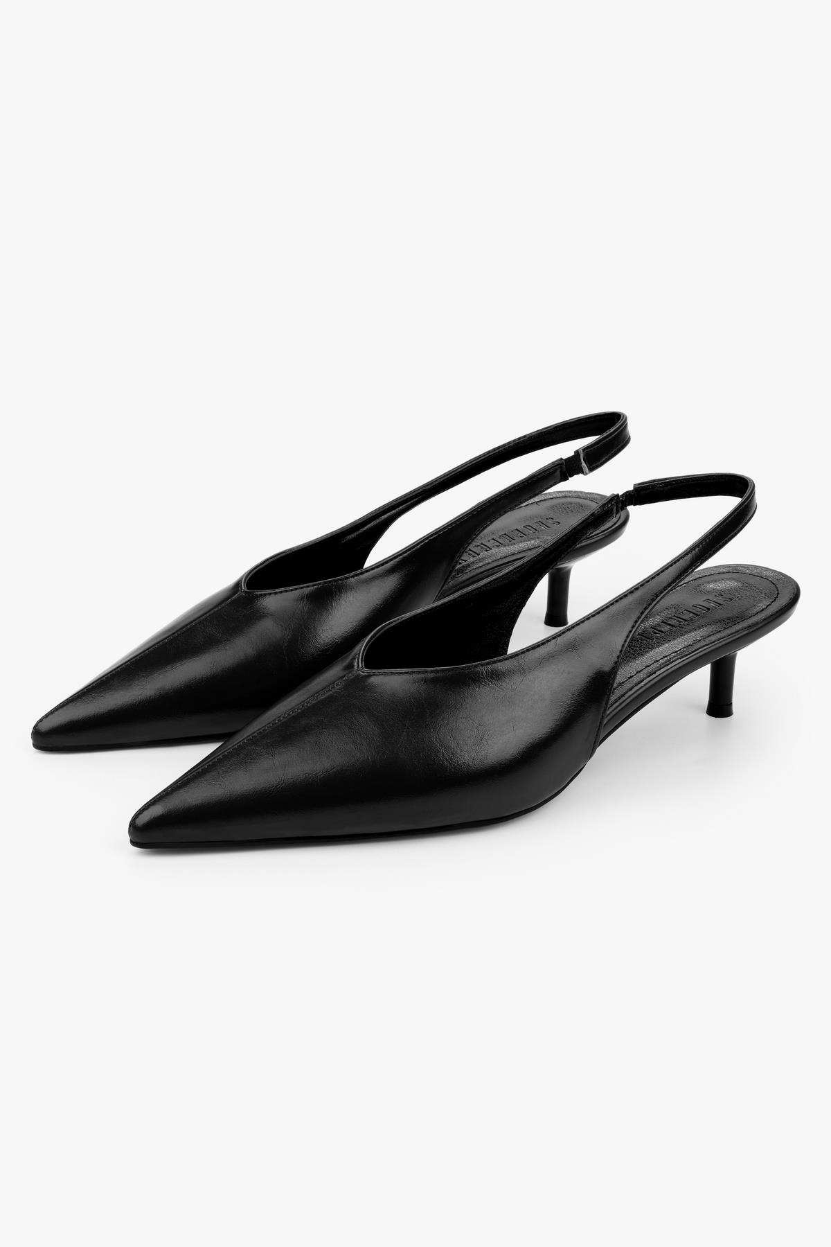 Kadın Mia Siyah Parlak Stiletto · 3