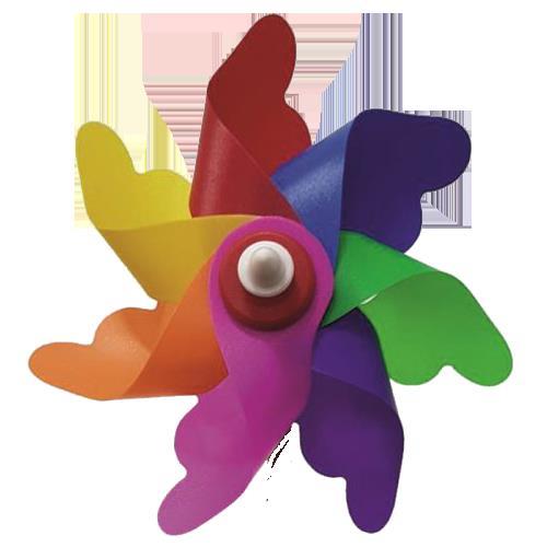 15 Cm Çap 6 Kanatlı Çap  Rüzgar Gülü