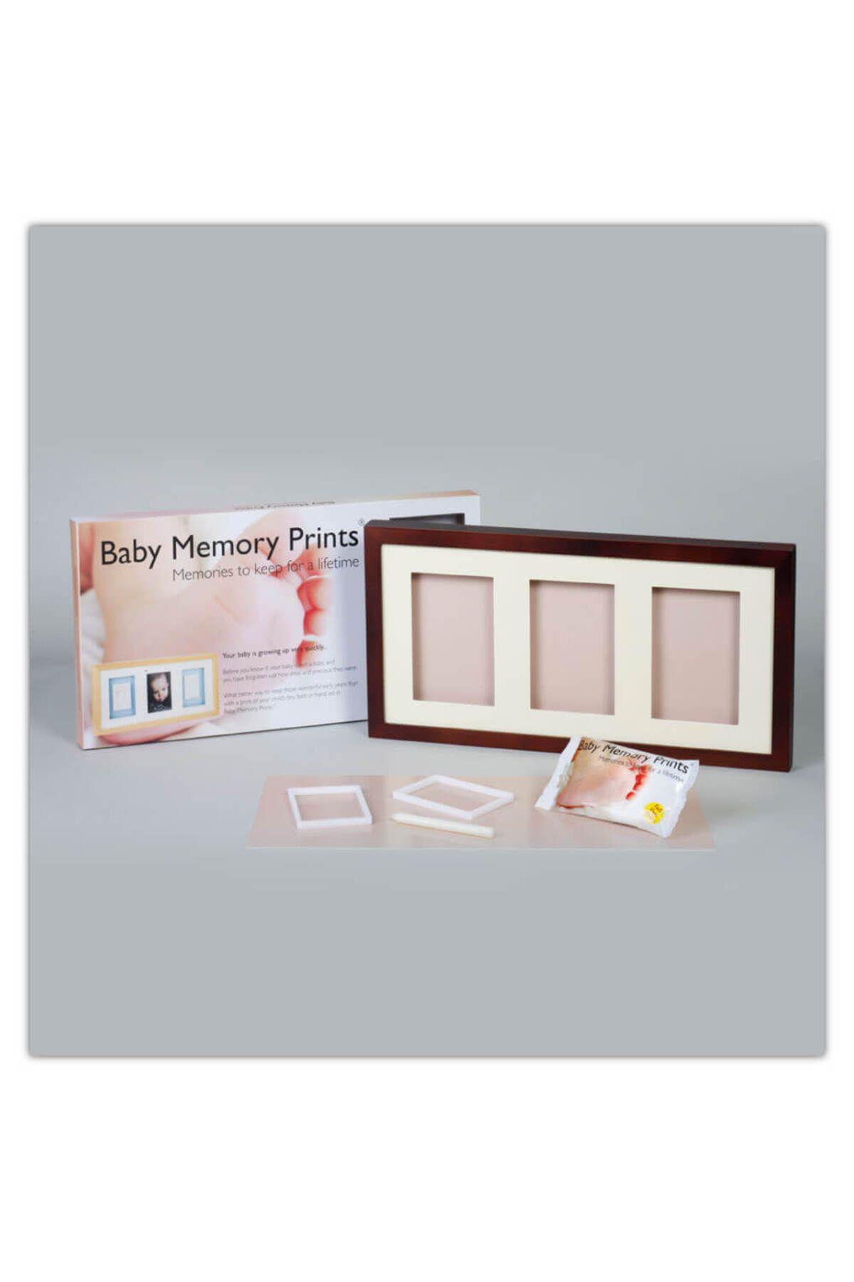 Baby Memory Prints Üçlü Çerçeve Frame Ceviz