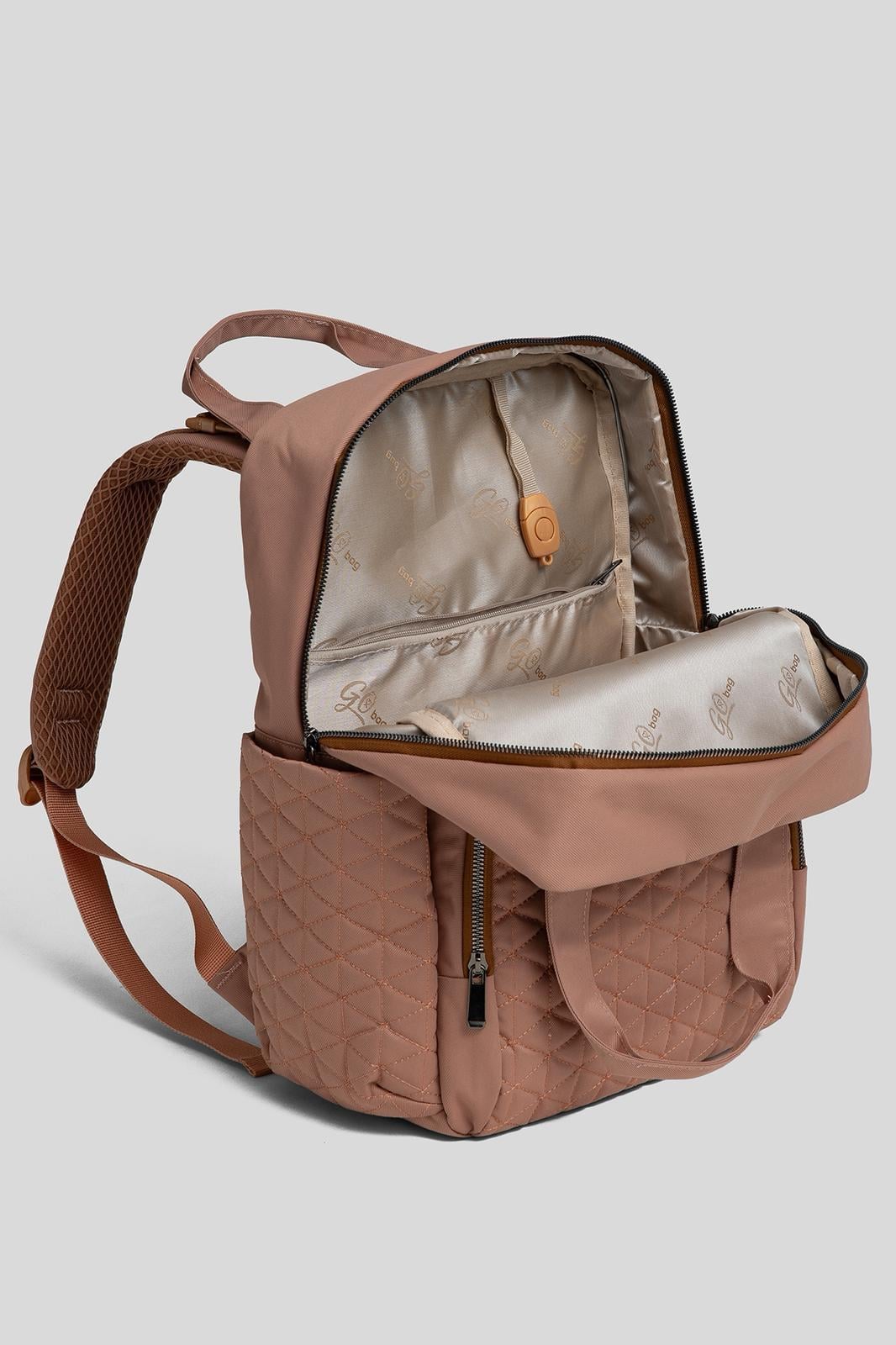 Baby2Go Go Bag Astorıa  Anne Bebek Bakım Çantası (Somon)