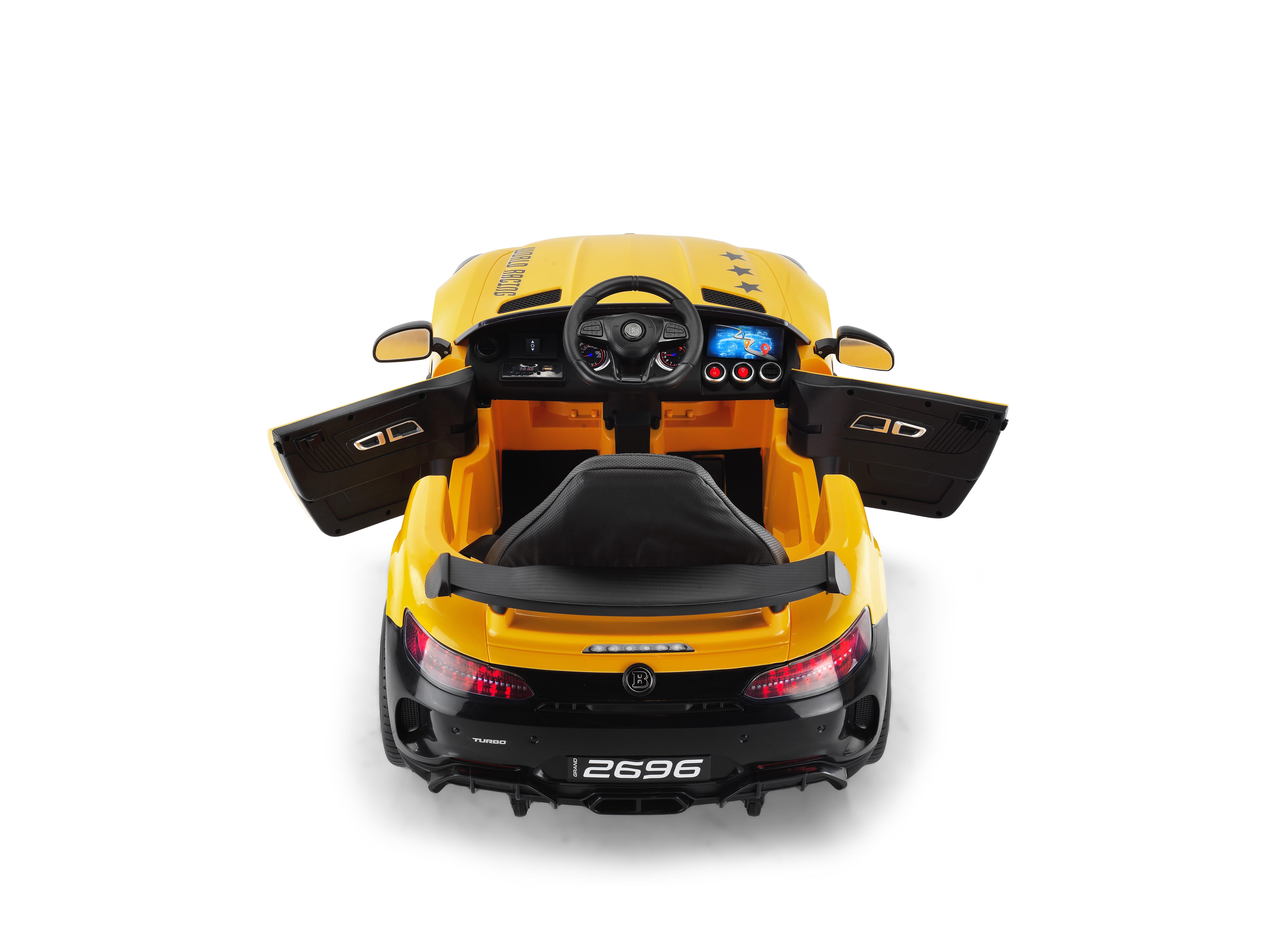 Baby2Go Grand 12 Volt Uzaktan Kumandalı Araba (Sarı)
