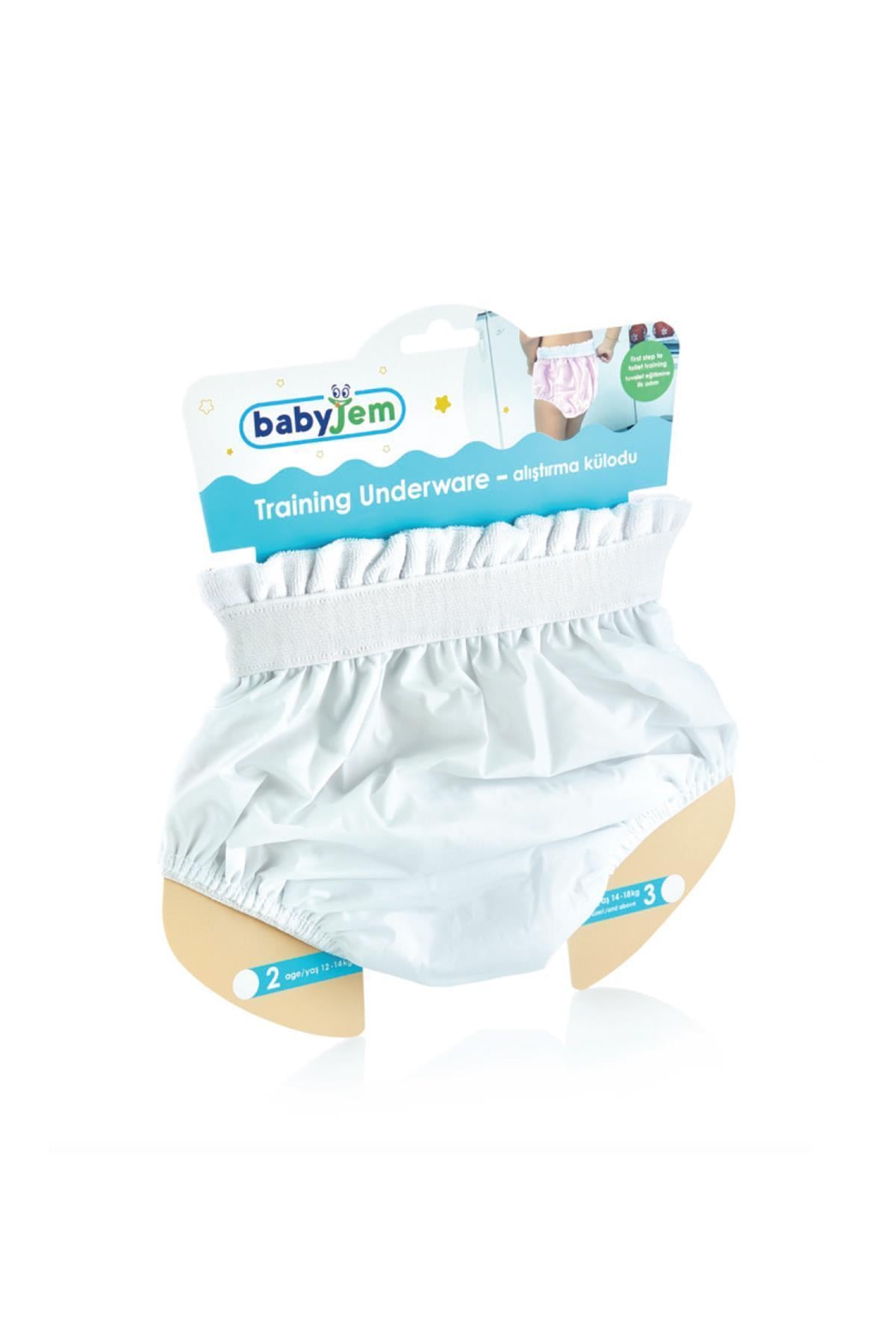 Babyjem Alıştırma Külodu 2 Yaş Beyaz 041