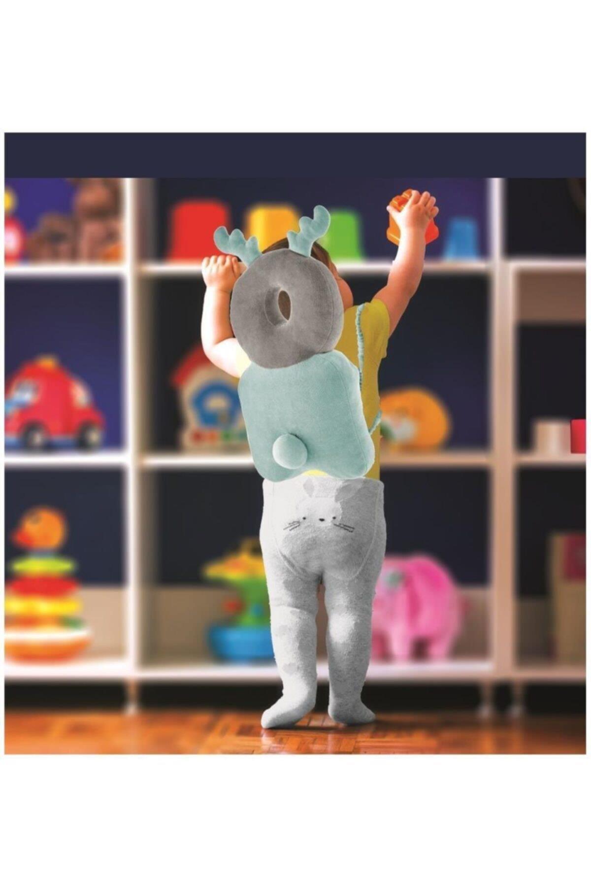 Babyjem Bebek Melek Kanadı Koruma Yastığı Yeşil Kadife  527