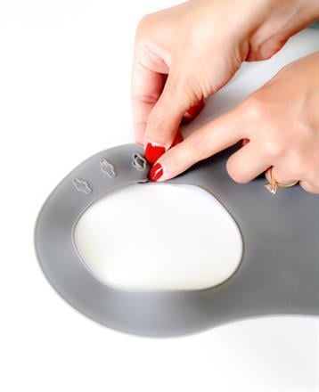 Babyjem Mini  Silikon Önlük Gri 718