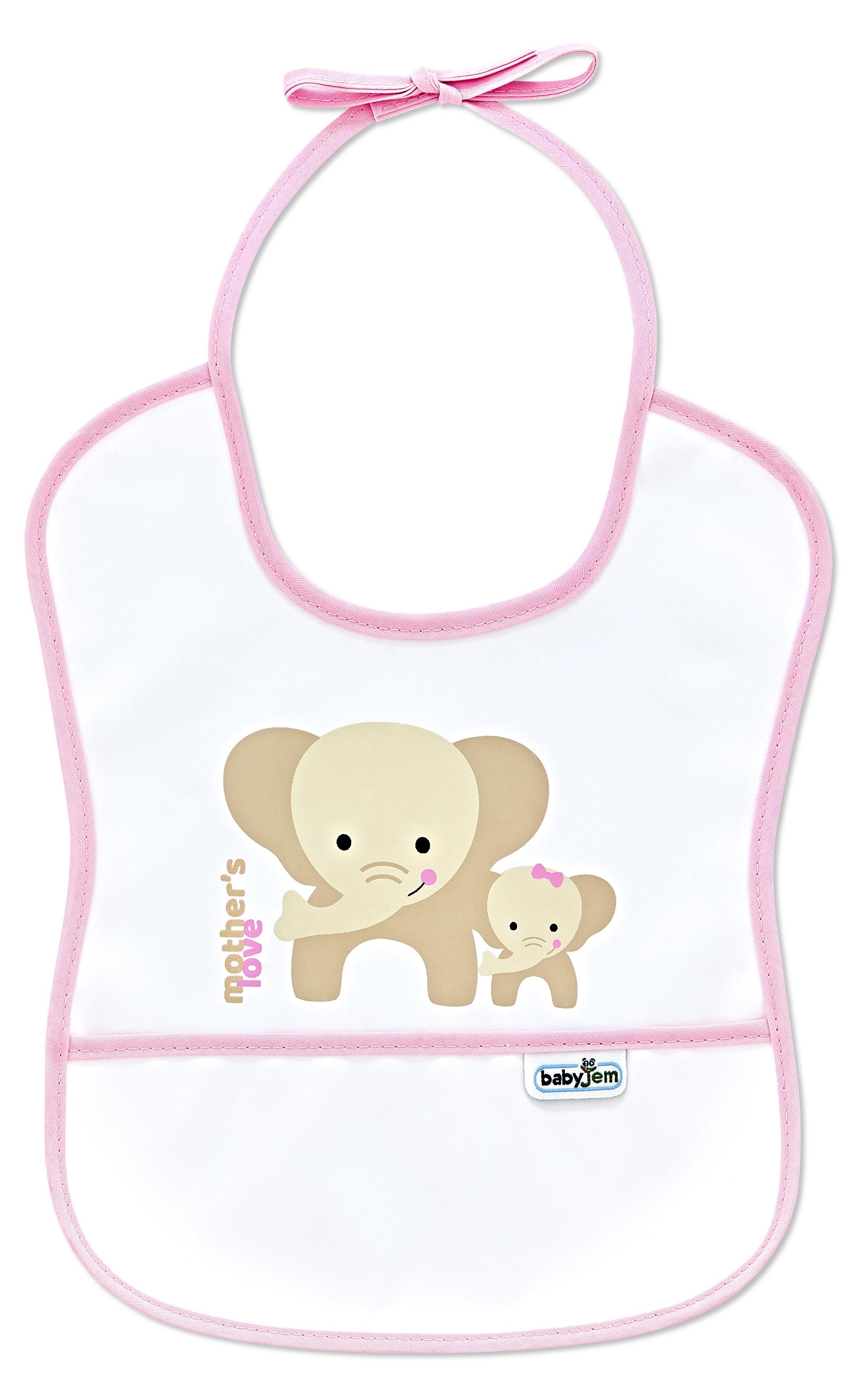 Babyjem Poli Muşamba Önlük Küçük Pembe 030