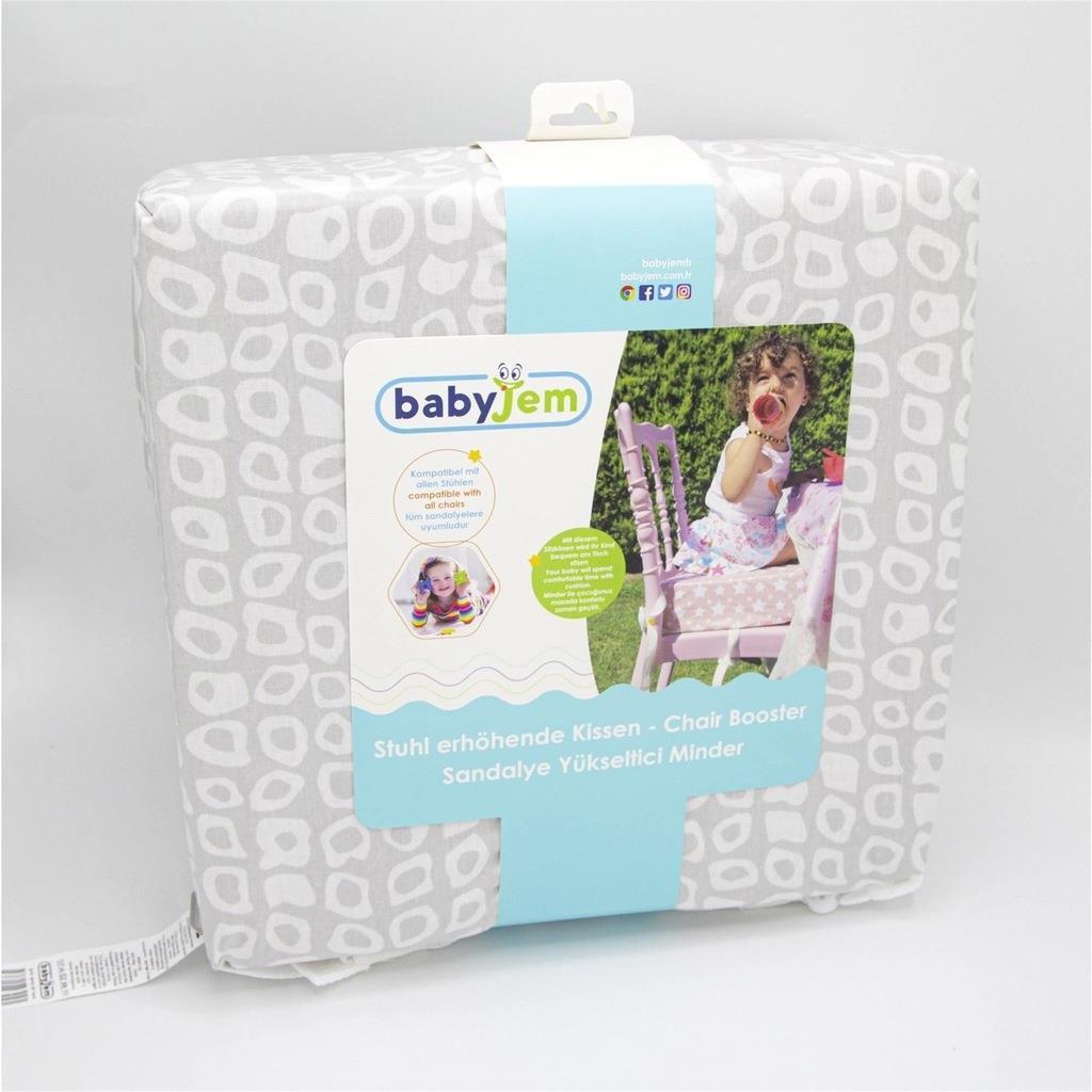 Babyjem Sandalye Yükseltici Minder Gri  Kare 452