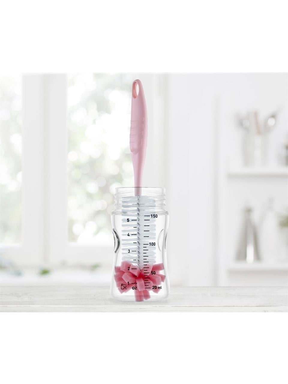 Babyjem Süngerli Biberon  Fırçası Pembe  776