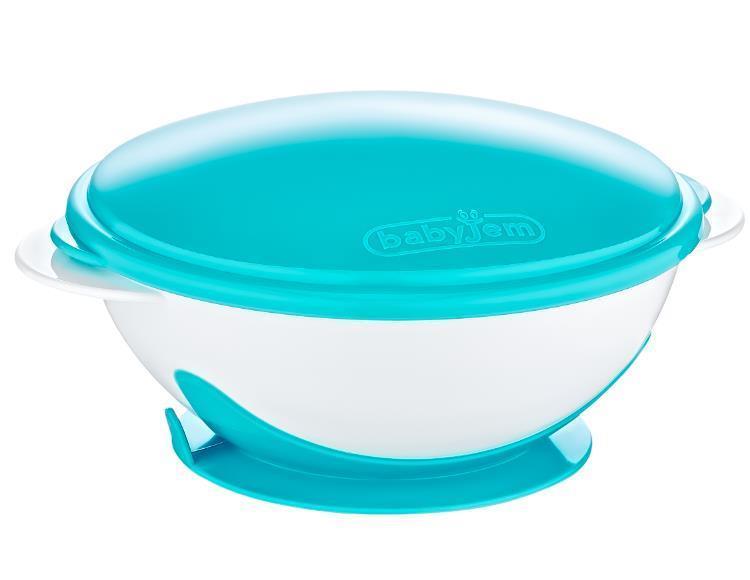 Babyjem Vakumlu Mama Tabağı Mavi  565