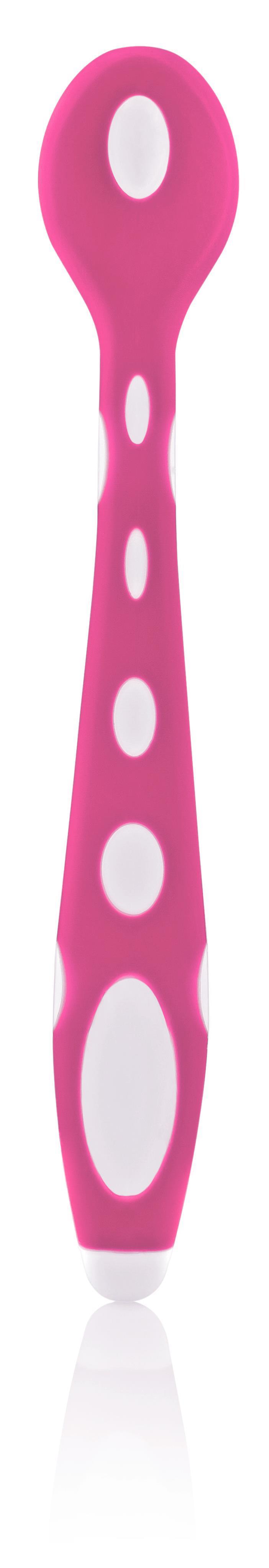 Babyjem Yumuşak Uçlu  Mama Kaşığı Pembe/Mor 563