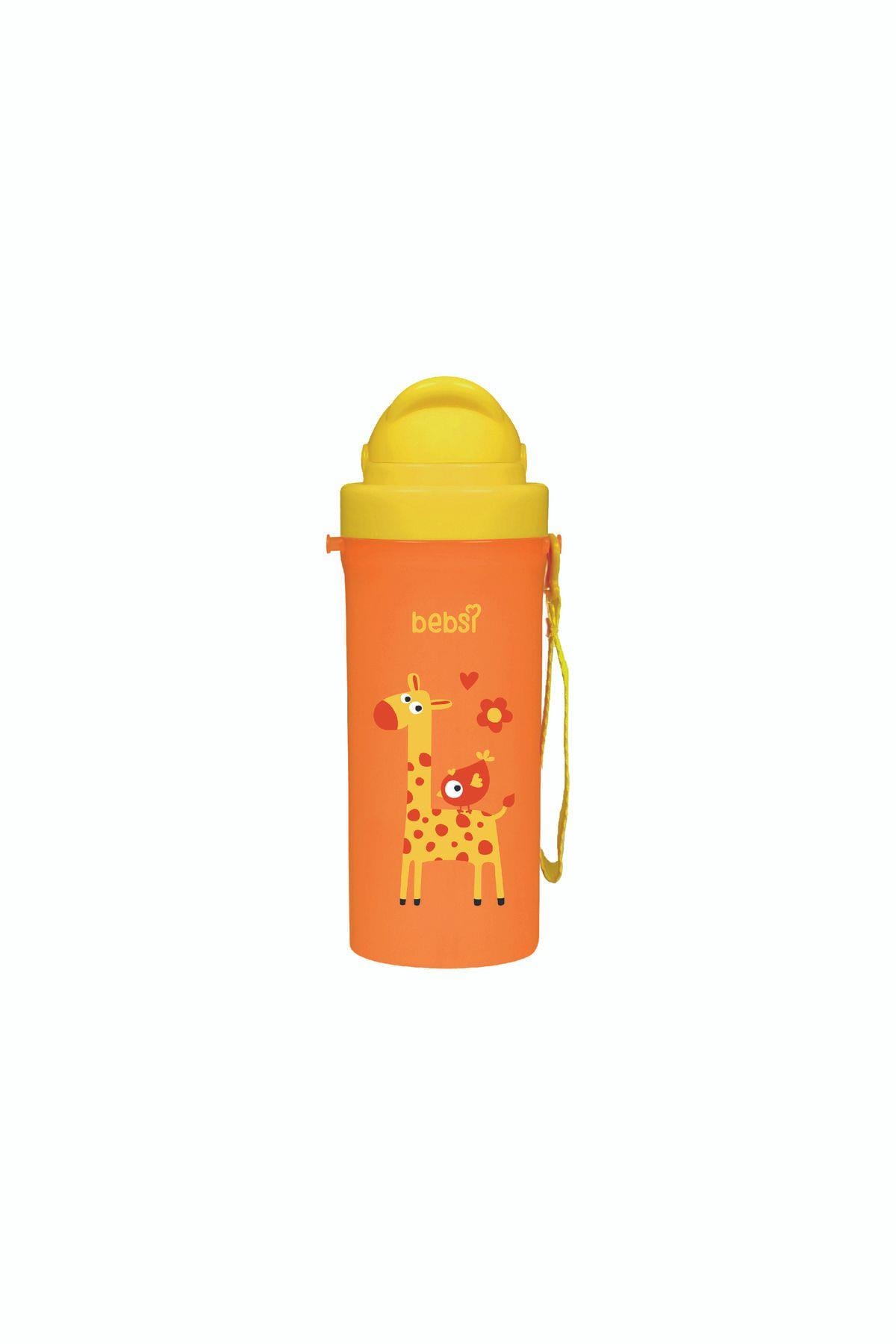 Bebsi Pipetli Bardak 300 ml - Turuncu