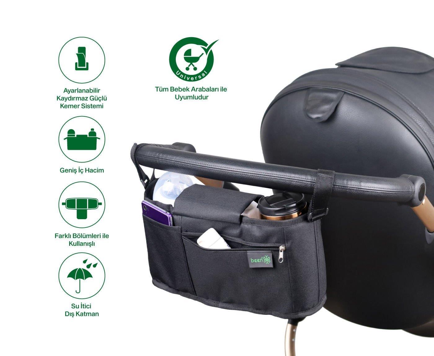Been Baby Stroller Organızer Bag/bebek Arabası Organizer Çanta Black
