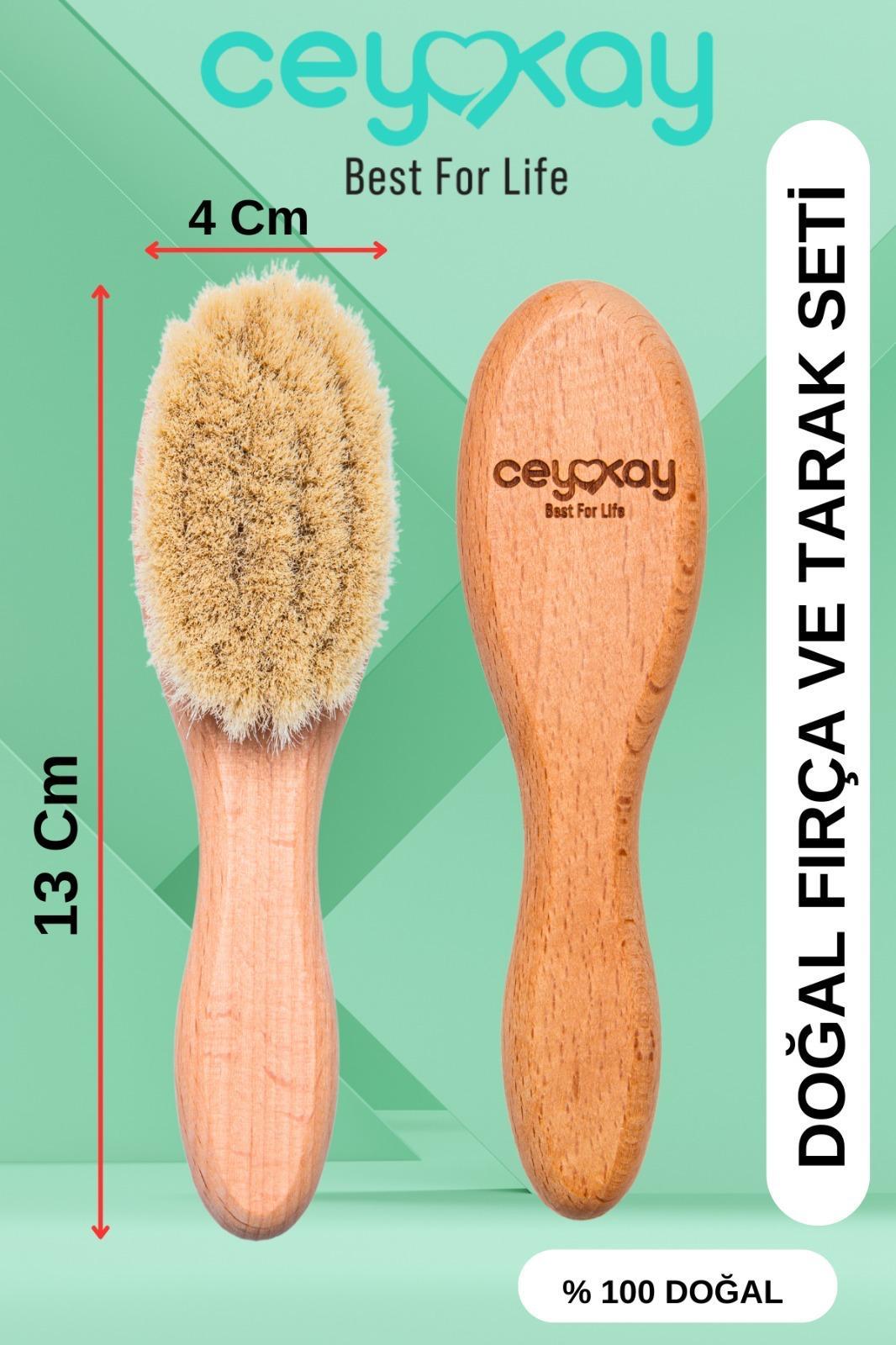 Cey&Kay Yeni Doğan Bebek Fırça Tarak Seti 2 Li