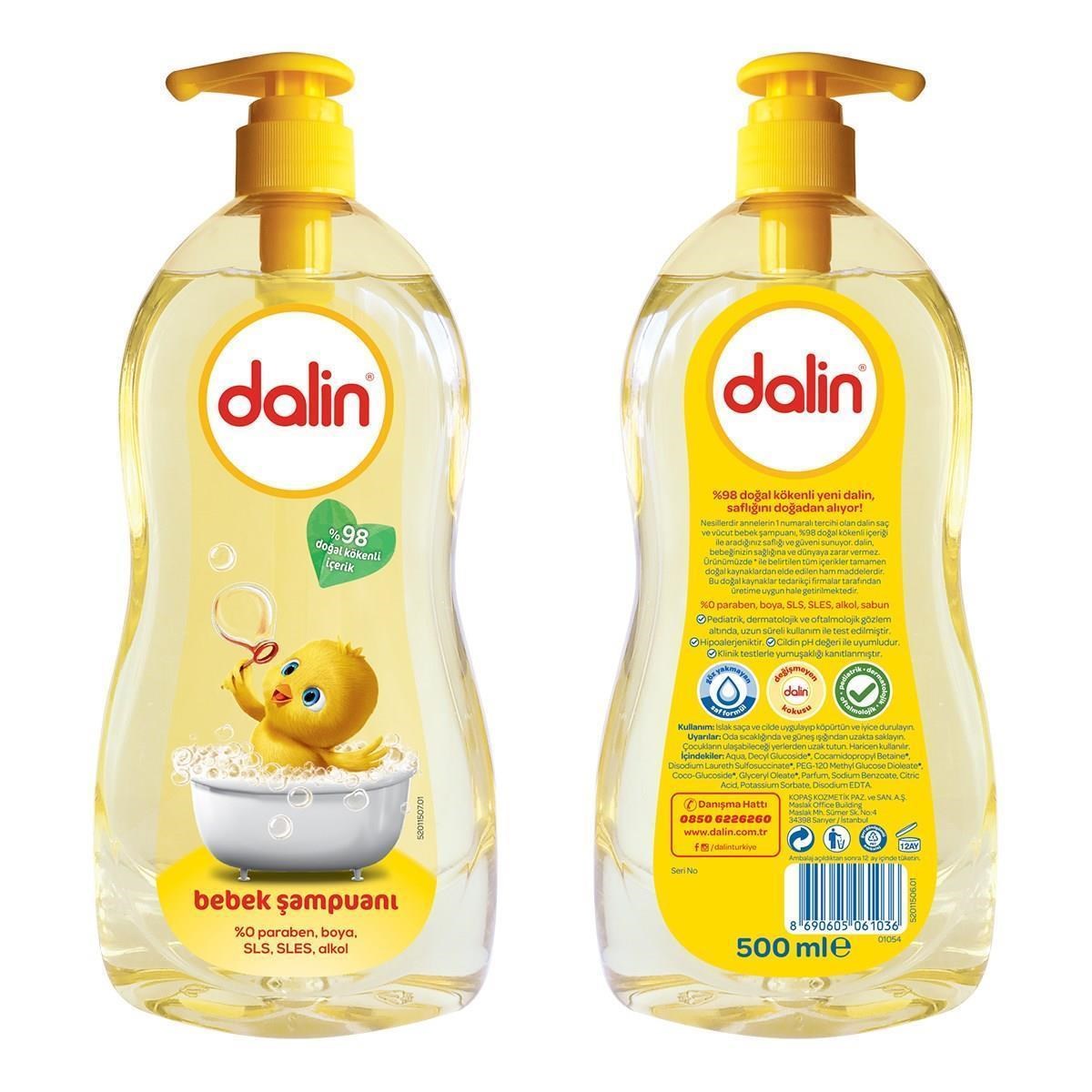 Dalin Bebek Şampuanı 500 ml Pompalı