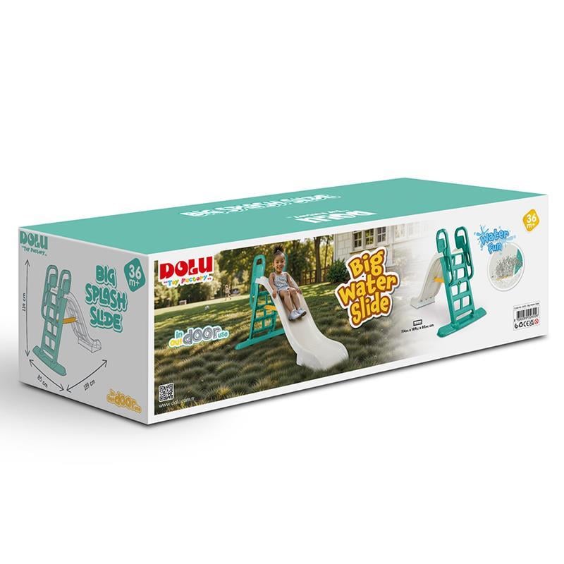 Dolu 2 Sı 1 Arada Büyük Su Kaydırağı Mavi 114 Cm 85 Cm 189 Cm