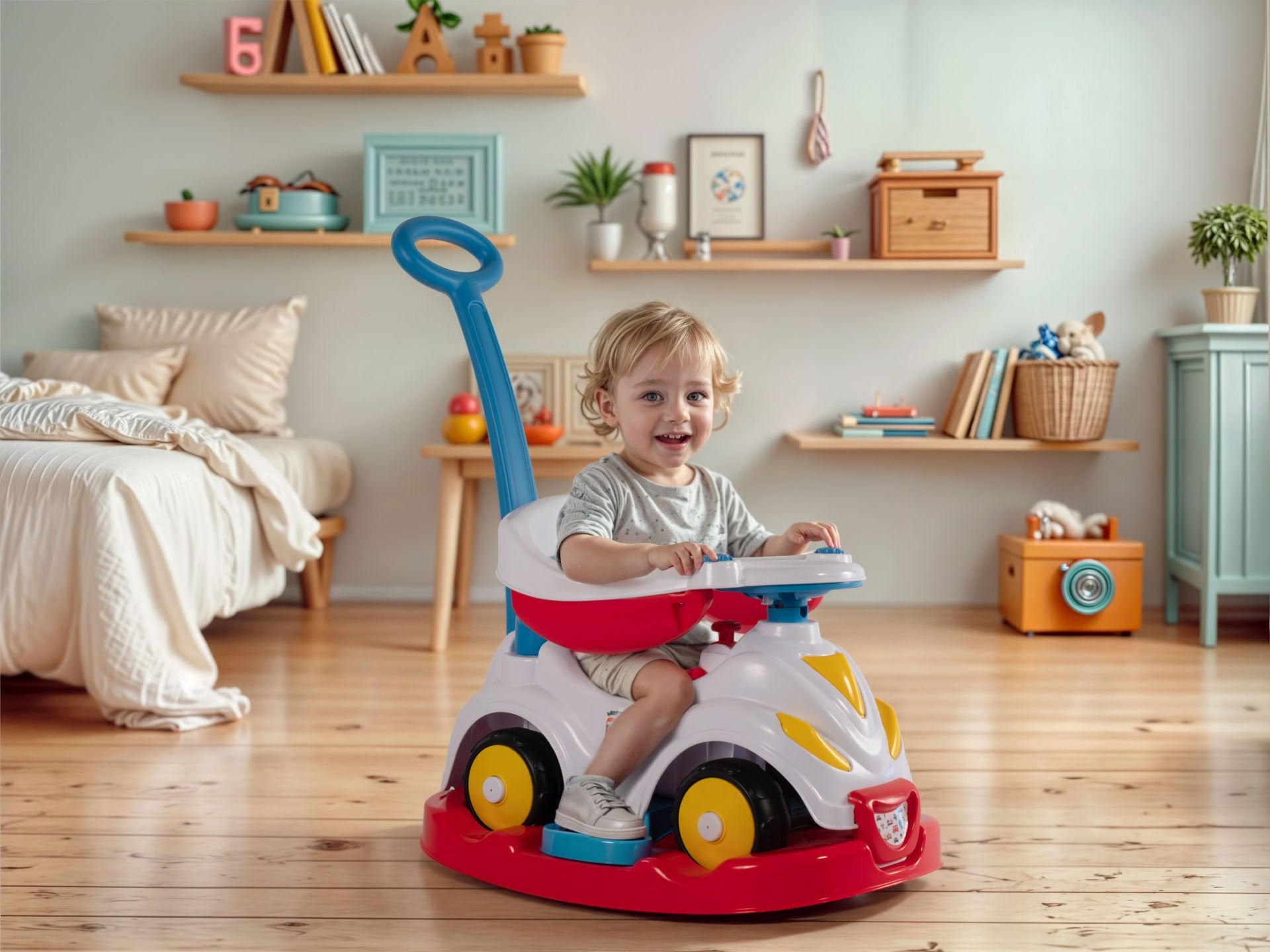 Dolu Fisher-Price Smile Araba 4Ü 1 Arada
