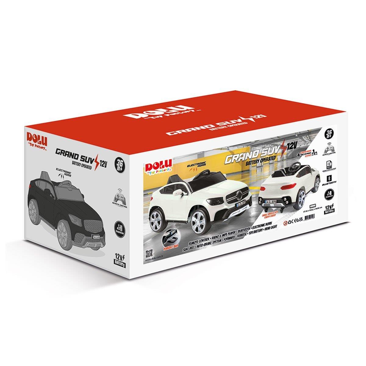 Dolu Grand Suv 12V Akülü Araba Dolu Oyuncak Beyaz