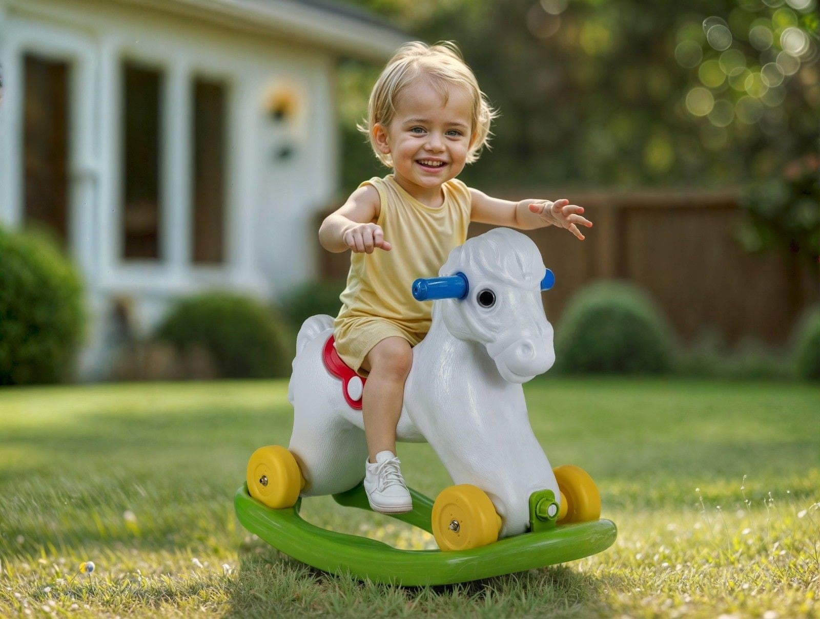 Dolu Sallanan Tekerlekli At Kutuda